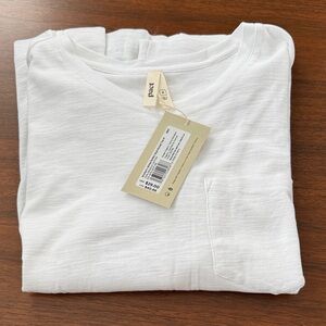 Pact 100% Organic Cotton White Perfect Pocket Tee